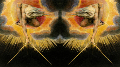 William Blake, The Ancient of Days, 1794, acquaforte/acquerello, 23,3 × 16,8 cm, British Museum, Londra