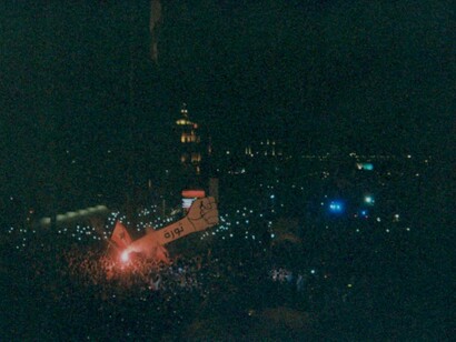 Cenas de protestos em Beirute, Líbano