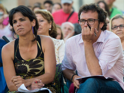 José María González (Por Cádiz si se puede), nuevo alcalde de Cádiz, junto a la secretaria regional de Podemos Andalucía, Teresa Rodríguez