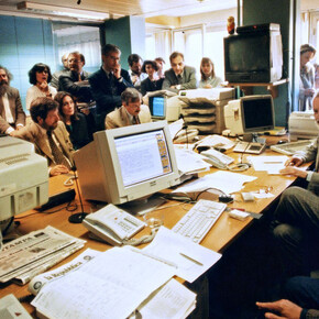 The editorial staff of La repubblica. Courtesy of Mattatoio di Testaccio