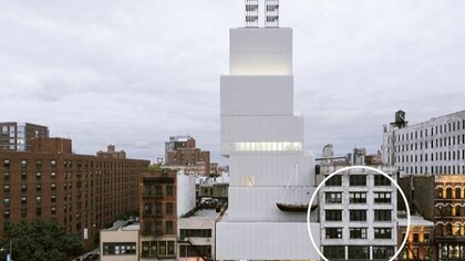 New Museum and 235 Bowery by Dean Kaufman