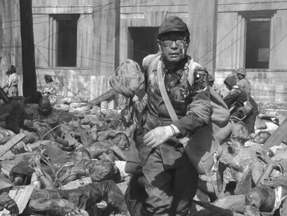 Fotograma de la película «Lluvia negra», protagonizada por Shigematsu Shizuma