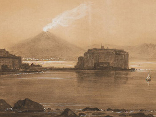 Carl Gustav Carus,Gulf of Naples, 1856, 28,2 x 45,3 cm