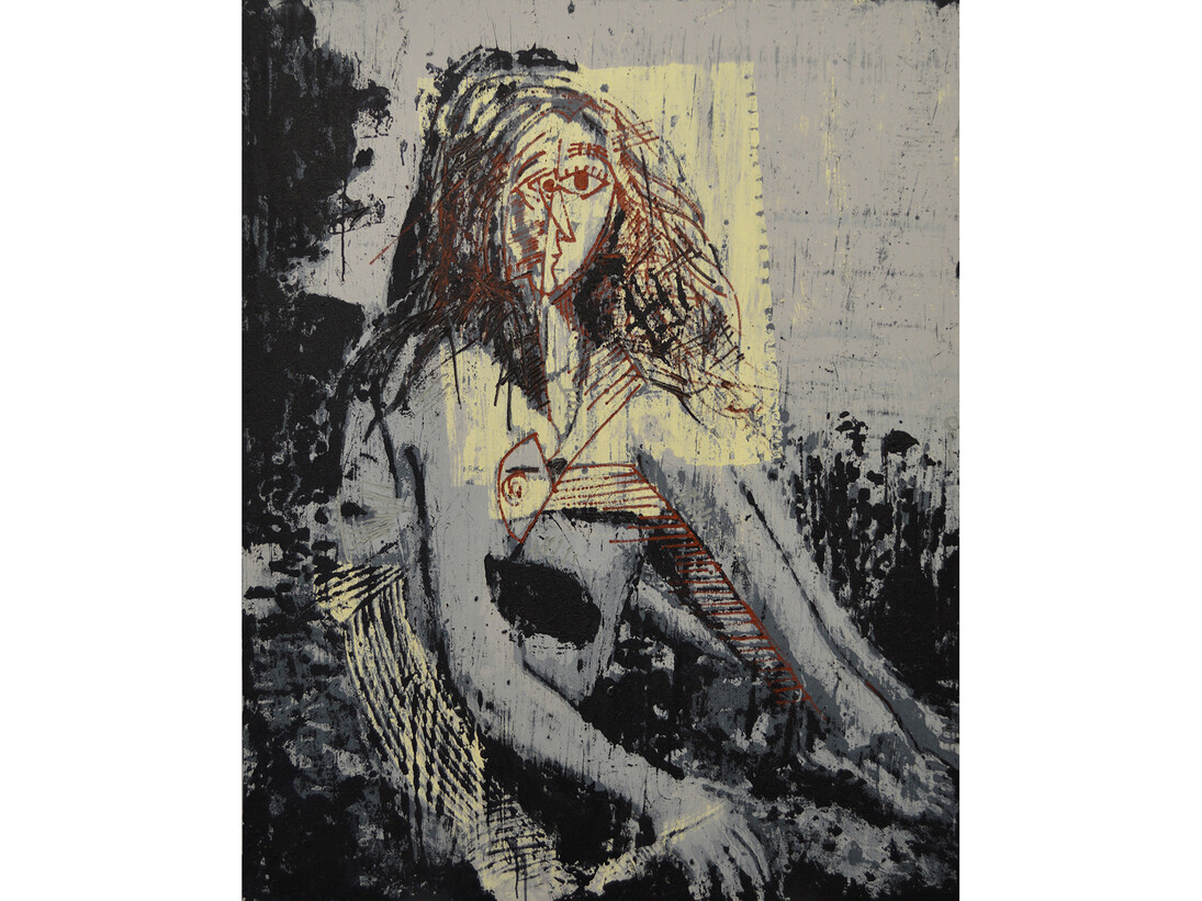 Enoc Perez, Untitled, 2014, Huile sur toile, 152 x 122 cm, Courtesy Enoc Perez et Galerie Nathalie Obadia, Paris/Bruxelles