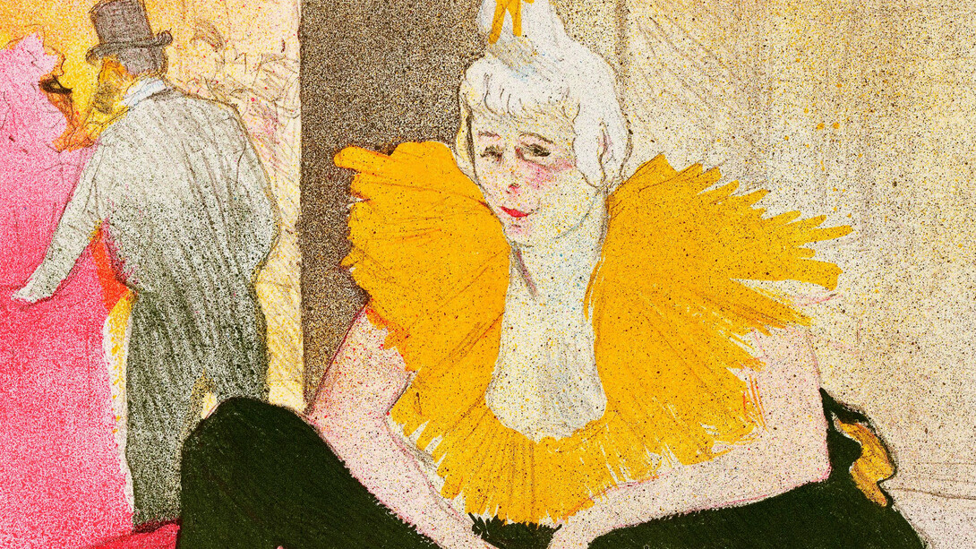 Henri de Toulouse-Lautrec, La clownesse assise, Mademoiselle Cha-U-Kao, 1896, Litografia a colori, Bnf, Parigi