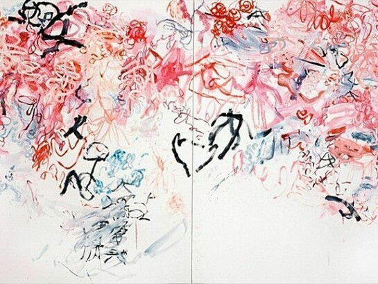 Yolanda Sanchez, Zoe, 2006, Oil on canvas, 60 x 96 in, Diptych  
