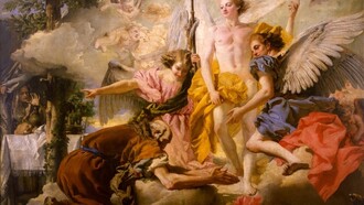 Giandomenico Tiepolo. Abraham e os três anjos. Venezia, Gallerie dell'Accademia