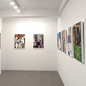 Kevin Blake, Sundowning, exhibition view. Courtesy of Bert Green Fine Art