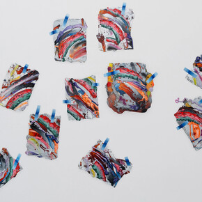 Katy Cowan, Harnessed into a single common motion; figure in repose, 2025. Courtesy of Philip Martin Gallery