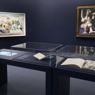 Picasso: los cuadernos de Royan, vista de exhibición. Cortesía del Museo Picasso Málaga