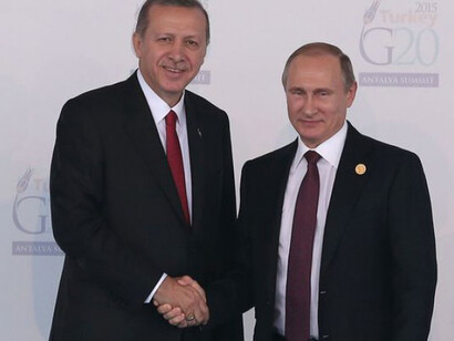 Recep Tayyip Erdoğan and Vladimir Putin