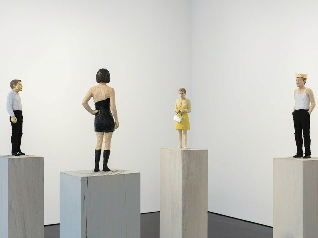 Stephan Balkenhol, Exhibition view. Courtesy of Stephen Friedman Gallery