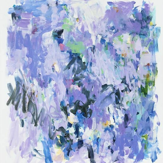 Yolanda Sanchez, The Place of Not Thinking, Oil on canvas, 55 x 50 in. 2013