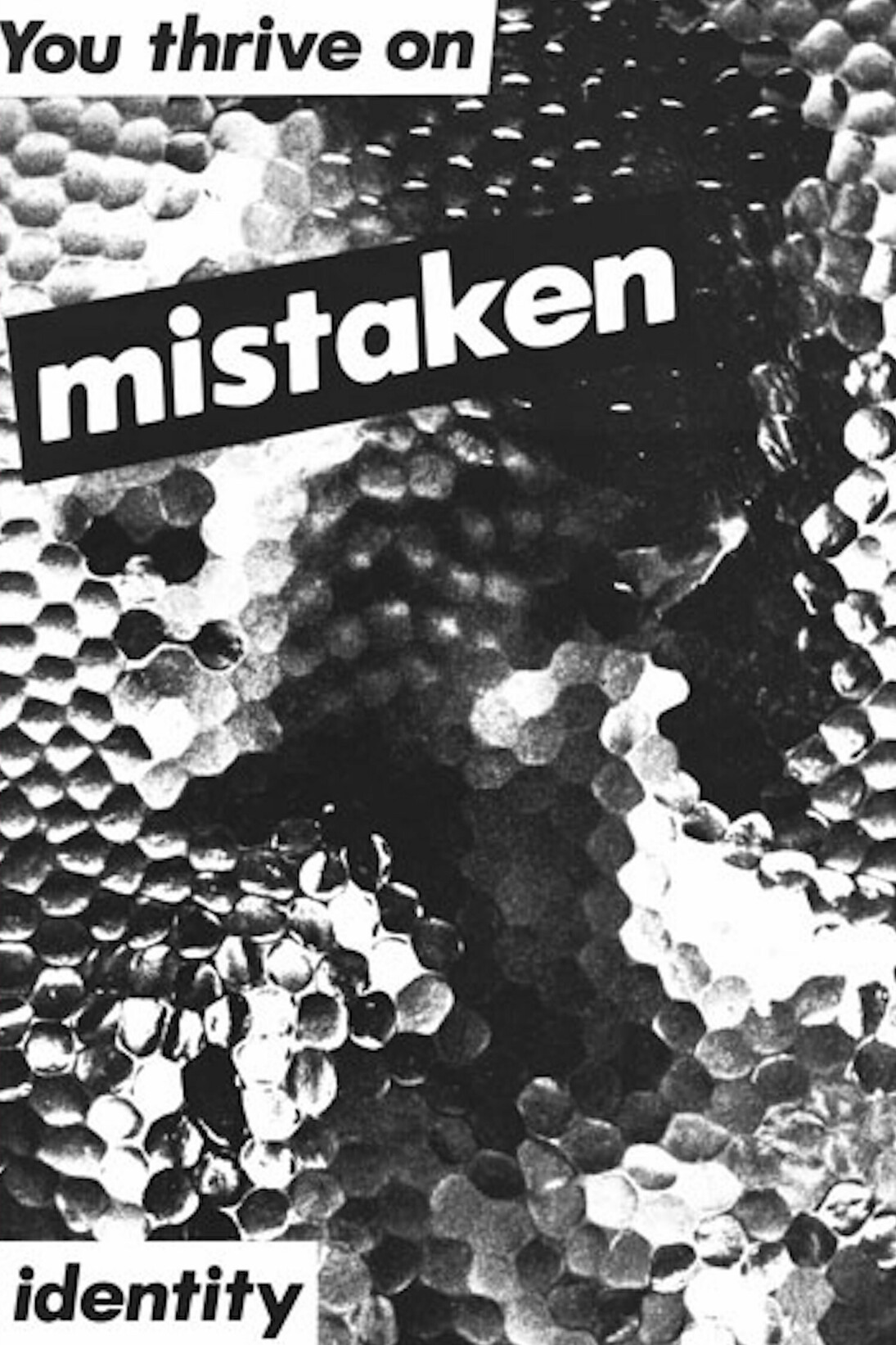 Untitled (You thrive on mistaken identity), 1981, photograph, 60 × 40 in. (152.4 × 101.6 cm), Matthias Brunner. Courtesy of National Gallery of Art