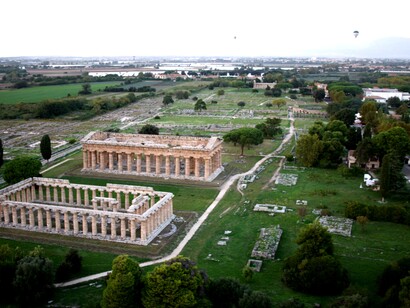 Peastum, veduta del sito archeologico