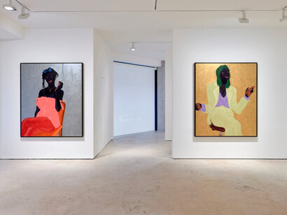 Kwesi Botchway. Rumors of Blackness, installation view. Courtesy of Maruani Mercier