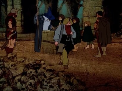 La fratellanza, la condivisione, la comunità militante, la compagnia dell’anello. Umani, nani, hobbit, elfi e qualcun'altro uniti, coesi verso un unico obiettivo. La Compagnia dell'anello. Immagine tratta da un segmento del film animato "Il signore degli anelli" del 1978