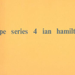 Ian Hamilton Finlay. Courtesy of M HKA
