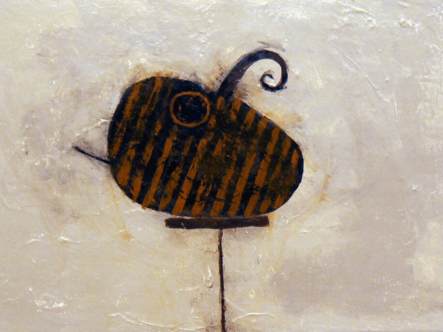 Scott Daniel Ellison, Moth, 2012, Signed, titled, and dated in ink, verso, Acrylic on board, 6 x 8 inches