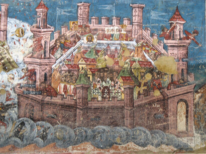 Un affresco del monastero di Moldovita