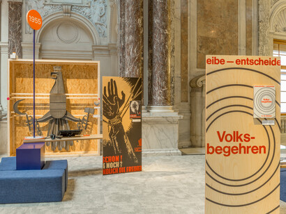 Es funkt! Österreich zwischen propaganda und protest, ausstellungsansicht. Mit freundlicher genehmigung des House of Austrian History