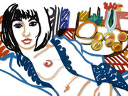 Tom Wesselmann, Monica in robe with Matisse, 1998. Courtesy of Opera Gallery