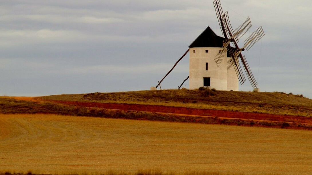Un molino de La Mancha, en España