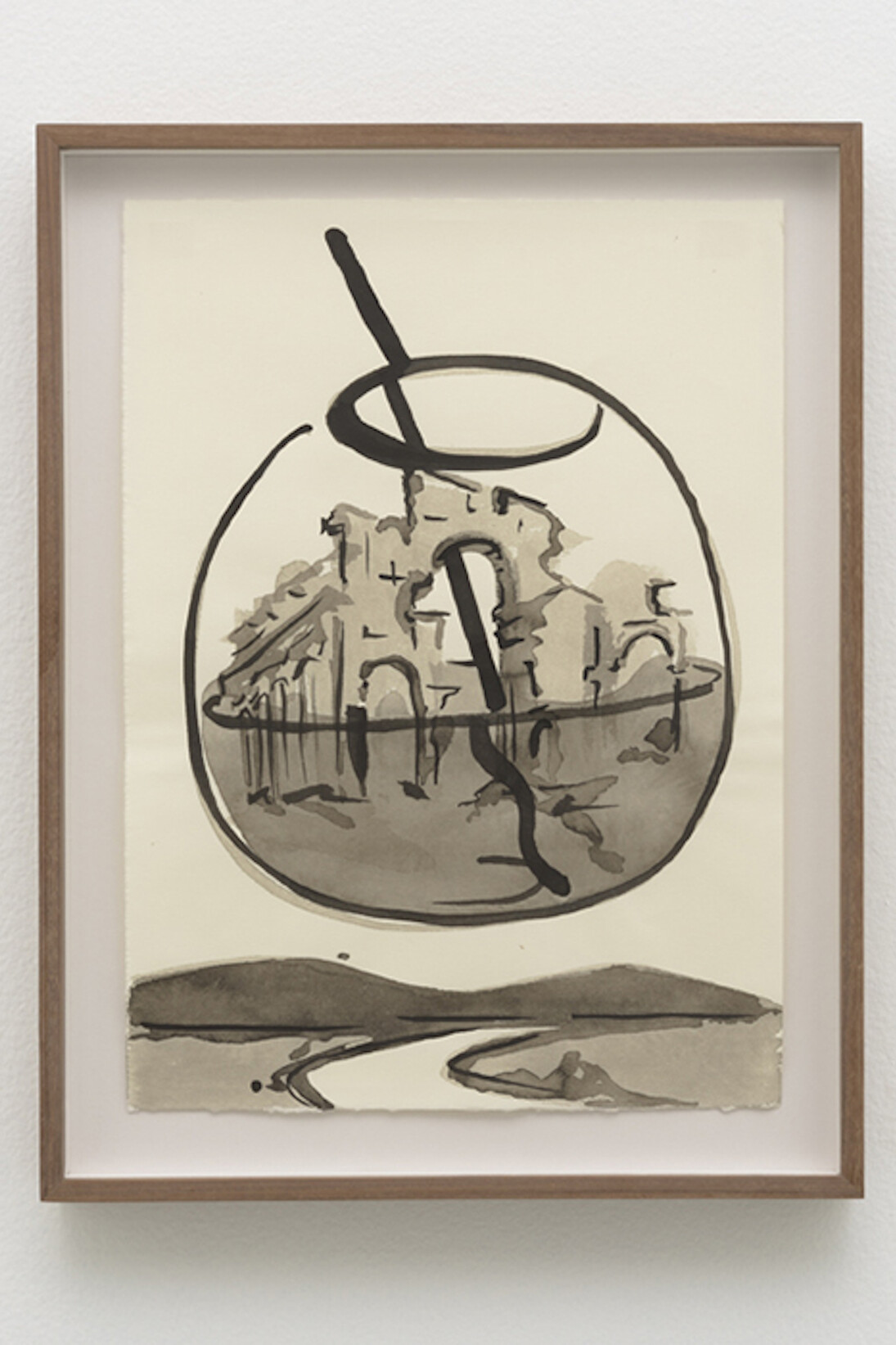 Capriccio_8, 2016, Ink on paper, 13 x 9 in (33.0 x 22.9 cm). Courtesy of Roberts & Tilton