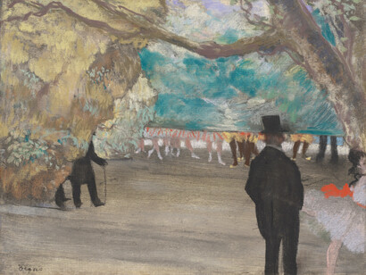 La cortina, Edgar Degas