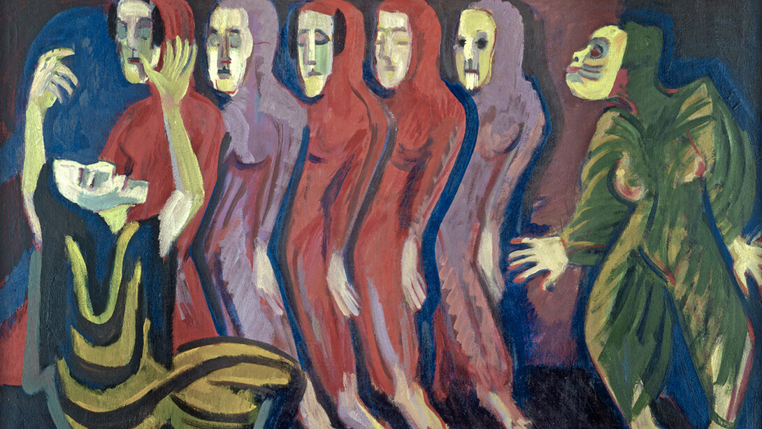 Ernst Ludwig Kirchner, Mary Wigman's dance of death, 1926/1928. Courtesy of Kirchner Museum