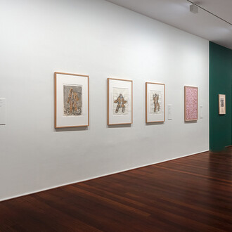 Georg Baselitz, Baselitz manifeste, ausstellungsansicht. Mit freundlicher genehmigung des Museums der Moderne