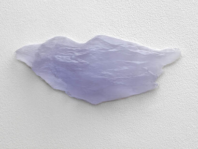 Alice Channer, Zero-G (details), 2014, Cast and nickel plated aluminium, Cast pigmented polyurethane resin, Cast plaster, Dimensions variable, 6 parts, FXP Photography, London, Courtesy of The Approach, London