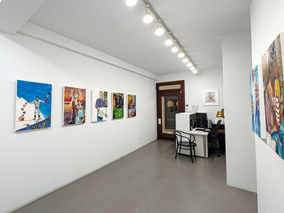 Kevin Blake, Sundowning, exhibition view. Courtesy of Bert Green Fine Art