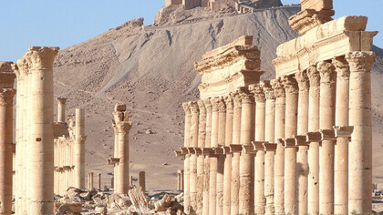 Palmira dopo lo scempio dell'Isis