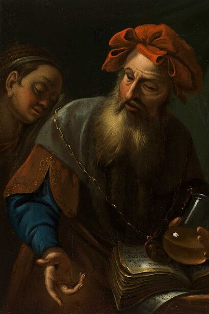 Anonymous, Alchemist, 18th century. Courtesy of Museum of Contemporary Art Kiasma