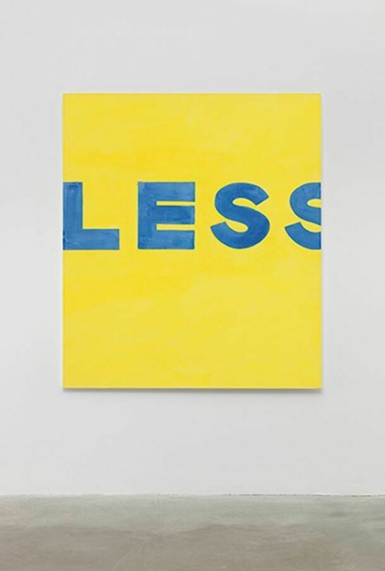 Michel Majerus, MoM Block Nr. 28, 1997, Acrylic on cotton, 63 x 55 inches; 160 x 140 cm