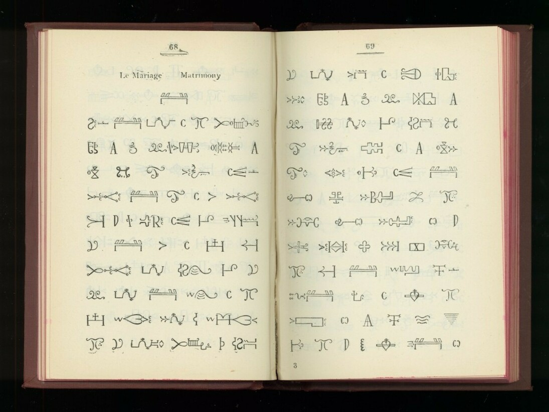 Mi’kmaq Ideographic Prayer Book, 1921. Gift of Jérôme Rousseau, M2010.19.23 © McCord Museum