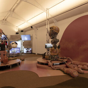 Gabriel Massan, Third world, the discovered dimension, exhibition view. Courtesy of Pinacoteca