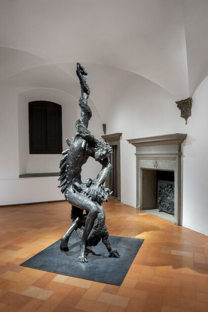 Jean-Marie Appriou, Canto infinito, exhibition view. Courtesy of Palazzo Strozzi