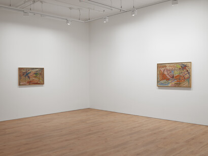 Carmen Herrera, The Paris years, 1948 –1953, exhibition view. Courtesy of Lisson Gallery