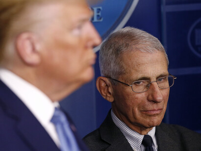 Donald Trump and Anthony Fauci