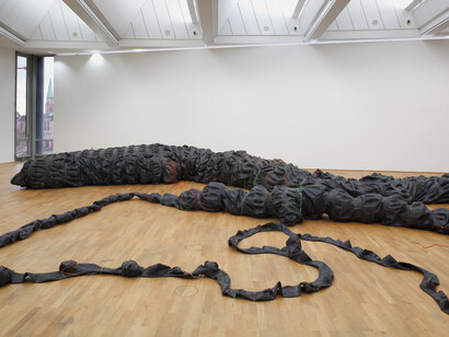 Nicholas Hlobo, Tyaphaka, 2012. Courtesy of the artist and the Stevenson Gallery, Cape Town.