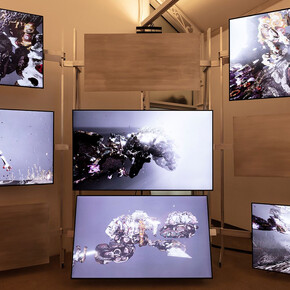 Gabriel Massan, Terzo mondo, la dimensione scoperta, vista della mostra. Per gentile concessione della Pinacoteca