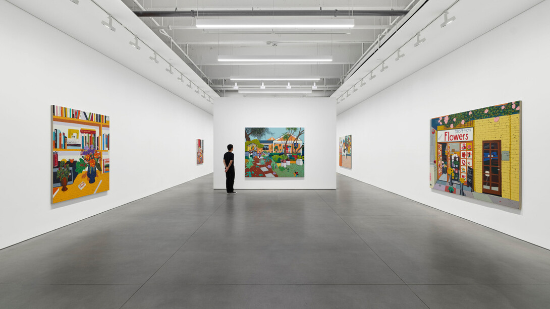 Hilary Pecis, Warm rhythm, exhibition view. Courtesy of David Kordansky Gallery