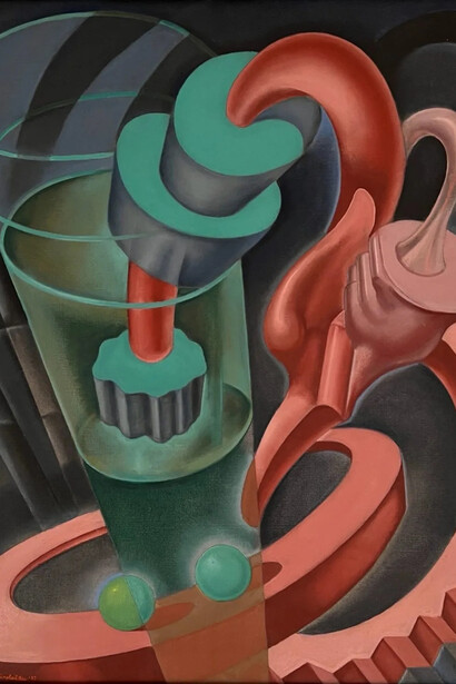 Kimon Nicolaides, Energy manifestation #4, 1933. Courtesy of Lincoln Glenn Gallery
