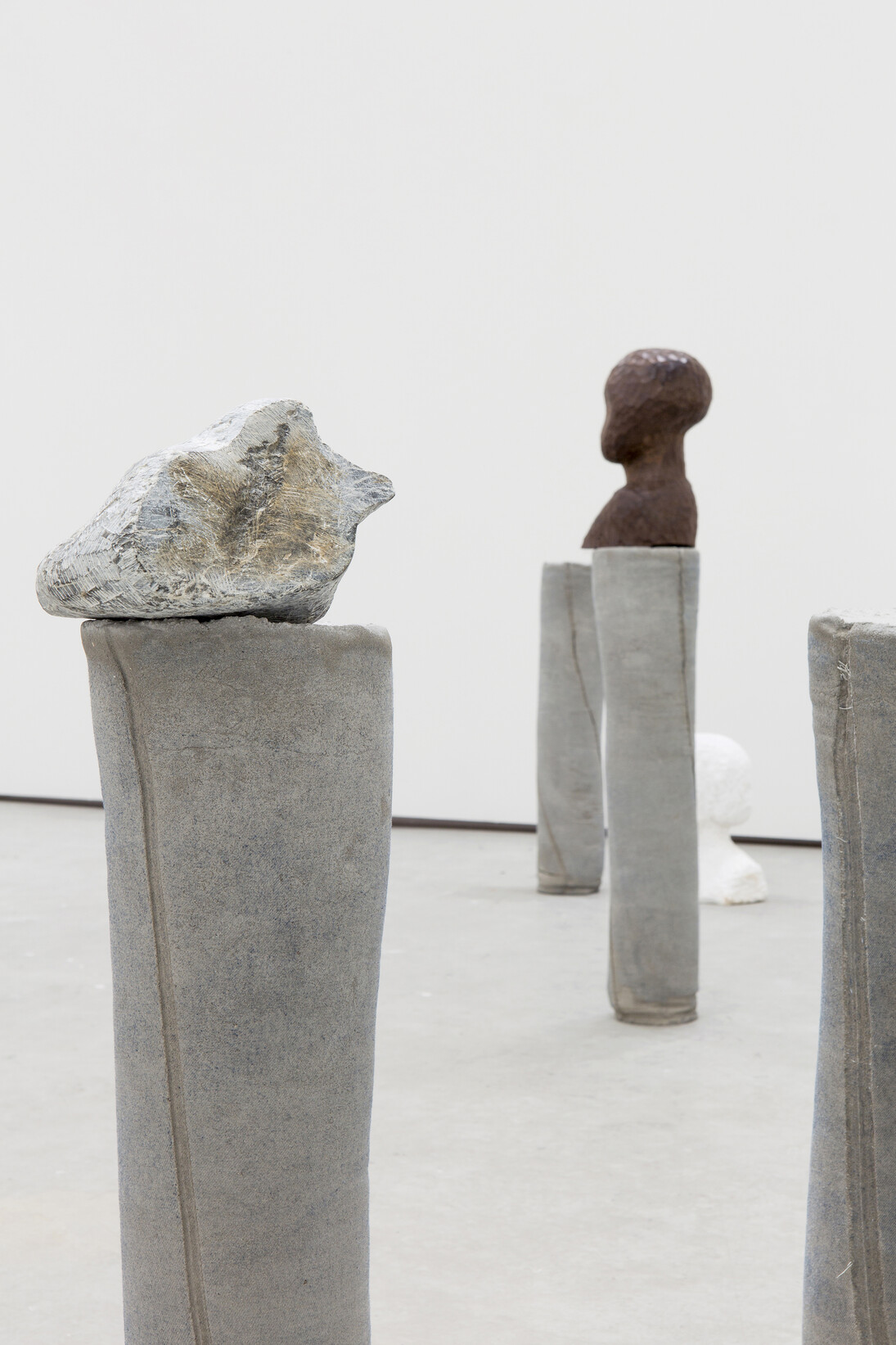 Marie Lund, Attitudes, concrete, cm. 85x25x25, 2013, Courtesy the artist and, Bologna