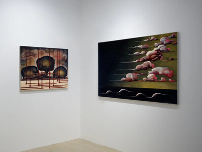 Leo Mock, There are kisses left undelivered, exhibition view. Courtesy of Anton Kern Gallery