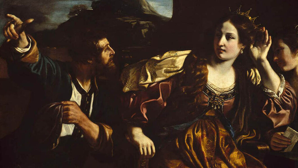 Guercino - Semiramide riceve la notizia della rivolta di Babilonia, 1624