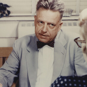William Dellenback, Alfred Kinsey interviewing a woman, Courtesy of The Kinsey Institute for Research in Sex, Gender, and Reproduction