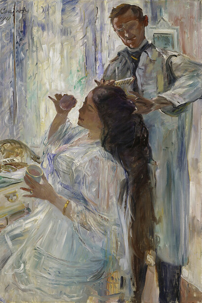 Lovis Corinth, Charlotte Corinth am Frisiertisch, 1911. Mit freundlicher Genehmigung der Hamburger Kunsthalle
